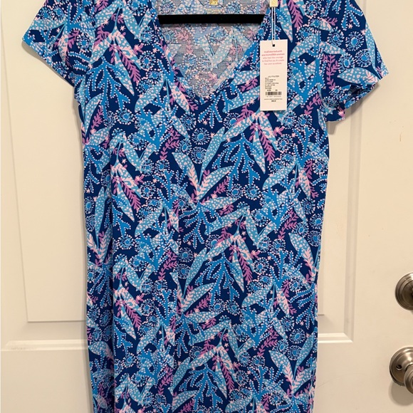 Lilly Pulitzer Dresses & Skirts - Lilly Pulitzer Blue and Pink Floral Dress